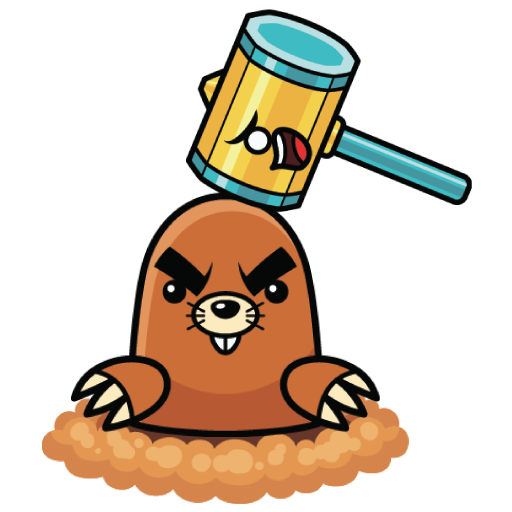 image of a mole and a hammer
